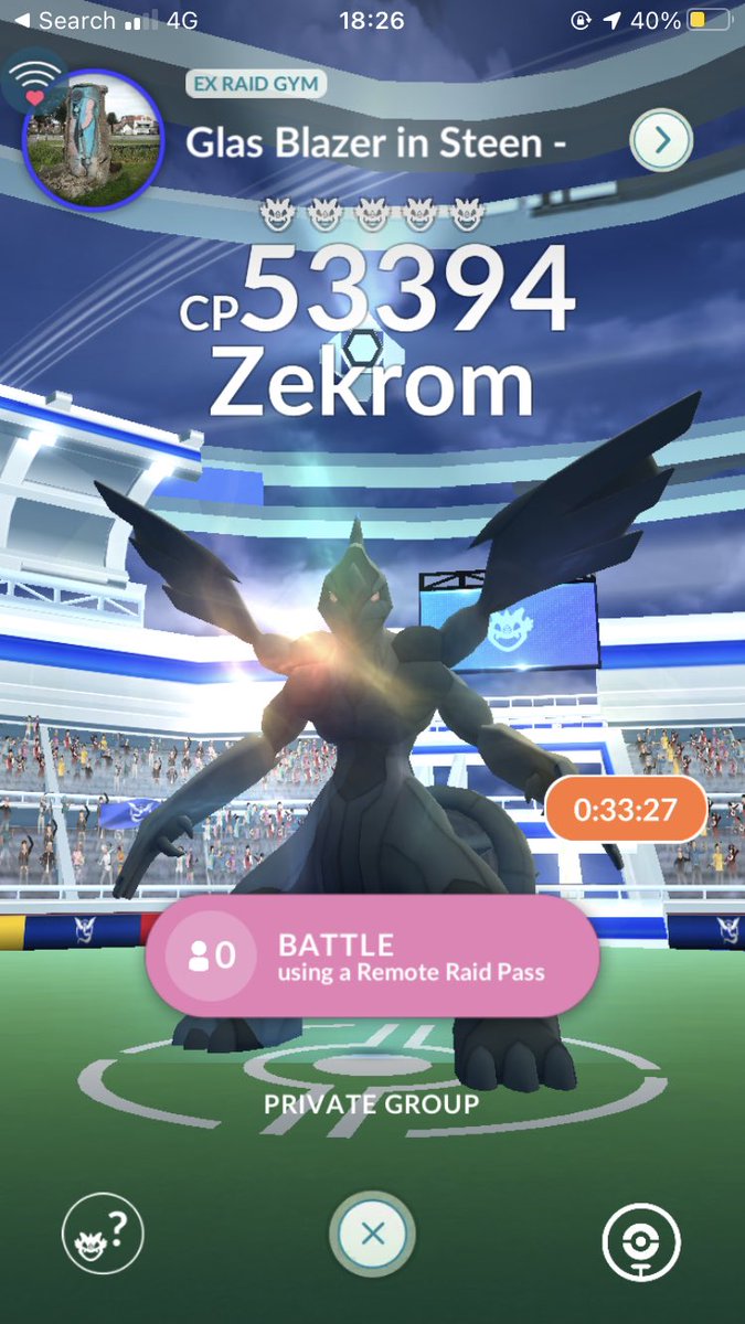 NXFTYXD's tweet photo. Zekrom raid now need to be online 3445 1504 9605 #PokemonGo #PokemonGOraid #PokemonGoRaids #Zekrom https://t.co/Jk2oOlf0Z8
