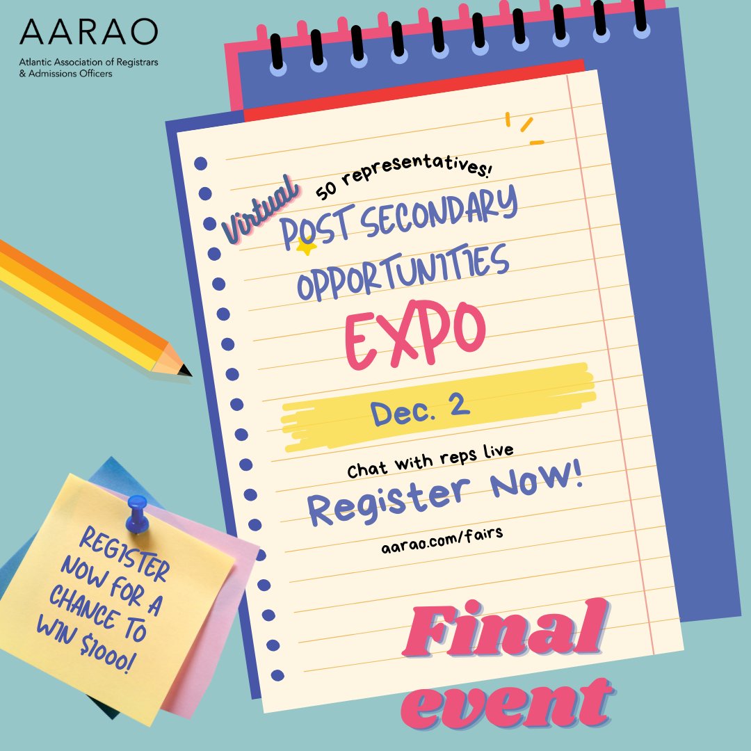 High School students! Check out the final post-secondary Virtual fair of the year! A chance to win $1000 by attending! 
<a href="/asdnnb/">ASD-North</a>
 
<a href="/ASD_South/">Anglophone South School District ASD-S</a>
 
<a href="/ASD_West/">Anglophone School District West ASD-W</a>
 
<a href="/CBVRCE_NS/">CB-VRCE_NS</a>
 
<a href="/SRCE_NS/">Strait Regional Centre for Education</a>
 
<a href="/AVRCE_NS/">Annapolis Valley Regional Centre for Education</a>
 
@SSRCE_NS
 
<a href="/HRCE_NS/">Halifax Regional Centre for Education</a>