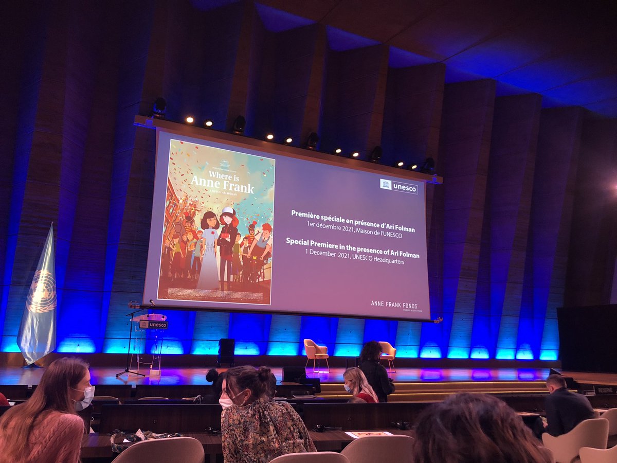 Claudia Reinprecht - Austrian Quantum Diplomat (@reinprechtcl) on Twitter photo <a href="/UNESCO/">UNESCO 🏛️ #Education #Sciences #Culture 🇺🇳</a> just now - Special Premiere of “Where is Anne Frank” in the presence of fimmaker and Golden Globe winner Ari Folman. <a href="/UNESCO/">UNESCO 🏛️ #Education #Sciences #Culture 🇺🇳</a> just now - Special Premiere of “Where is Anne Frank” in the presence of fimmaker and Golden Globe winner Ari Folman.