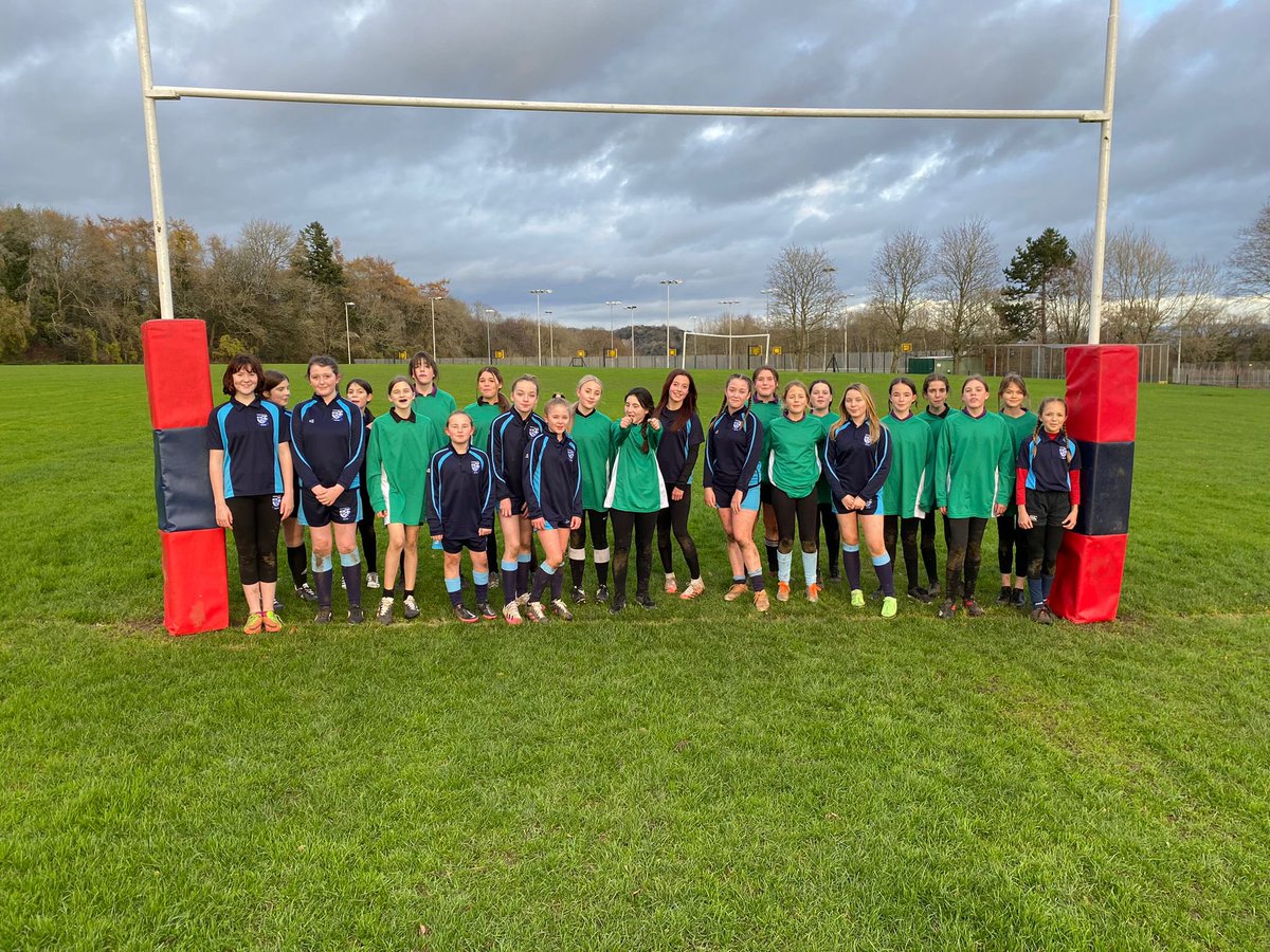 YGTCS_Rugby's tweet photo. Great performance from our Year 7/8 girls rugby team today in their first game for the school against a very good Chepstow team. Plenty of tries scored by both teams with plenty of smiles on faces. We look forward to a return fixture in the new year. @Tredegar_PE @YGT_Mr_Howells https://t.co/QZYtll1tea