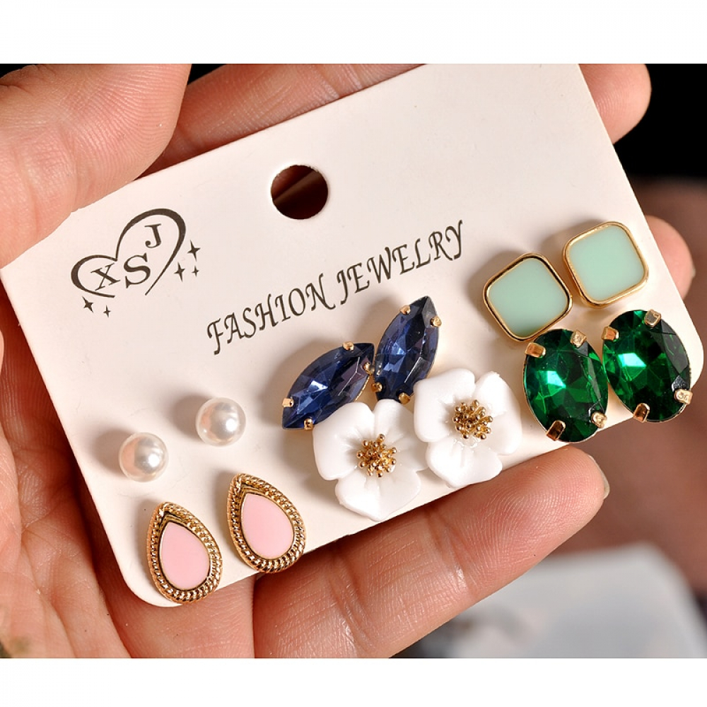 2018 new fashion women's jewelry girls' birthday party: pearl earring green and pink green mixed suit 6 pairs /set earrings megmoon.com/2018-new-fashi…
#fashion|#tech|#home|#lifestyle