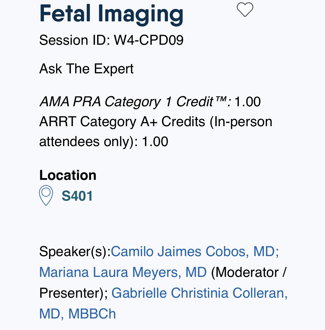 Interested in Fetal Imaging? 

Catch the phenomenal @marianazmeyers as she shares Tips and Tricks of Fetal Imaging at 1.5T.  

1:30p CST S401 #RSNA21 @RSNA 

@PedsRadsColo @ChildrensColo @SocPedRad #fetalimaging @Camilojaimesc