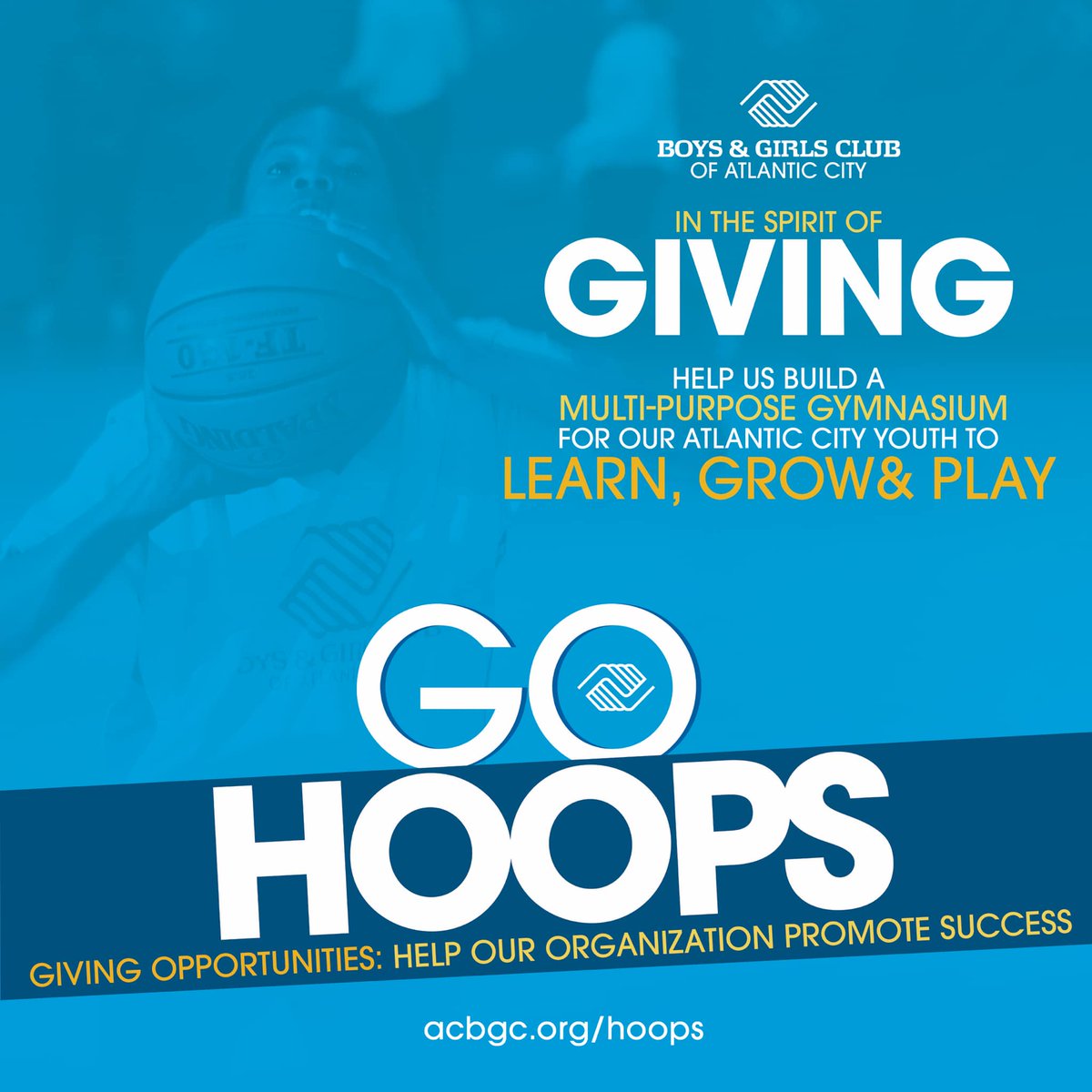 Meet GO HOOPS: our Capital Campaign to help expand our Teen center into a community space for recreation &amp; cultural development. Donations of any size are welcomed &amp; special recognition naming opportunities are available for donors of $1k or more! 💙🏀
#ACNJ #LearnGrowPlay