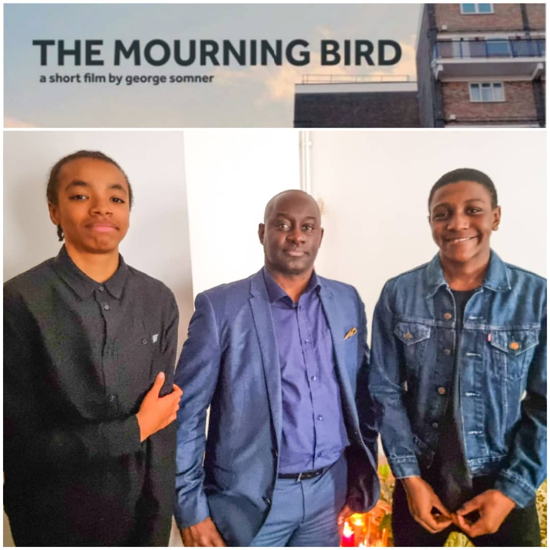 Dywayne_Thomas's tweet photo. Behind the scenes photos - on the set of @TMBShortFilm @Slick_Films with some of our cast.
#Kaynan_Jacobs, @Dywayne_Thomas, @KeiyonCook & #MaiaWatkins.
#RajaiMitchell @christummings and #OnyUhiara would've completed this group pic.
#TheMourningBird #SlickFilms #DywayneThomas https://t.co/lbLzsaRv2A
