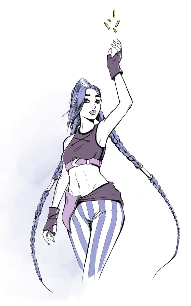 Parfois je dessine et voici ma version de Jinx !