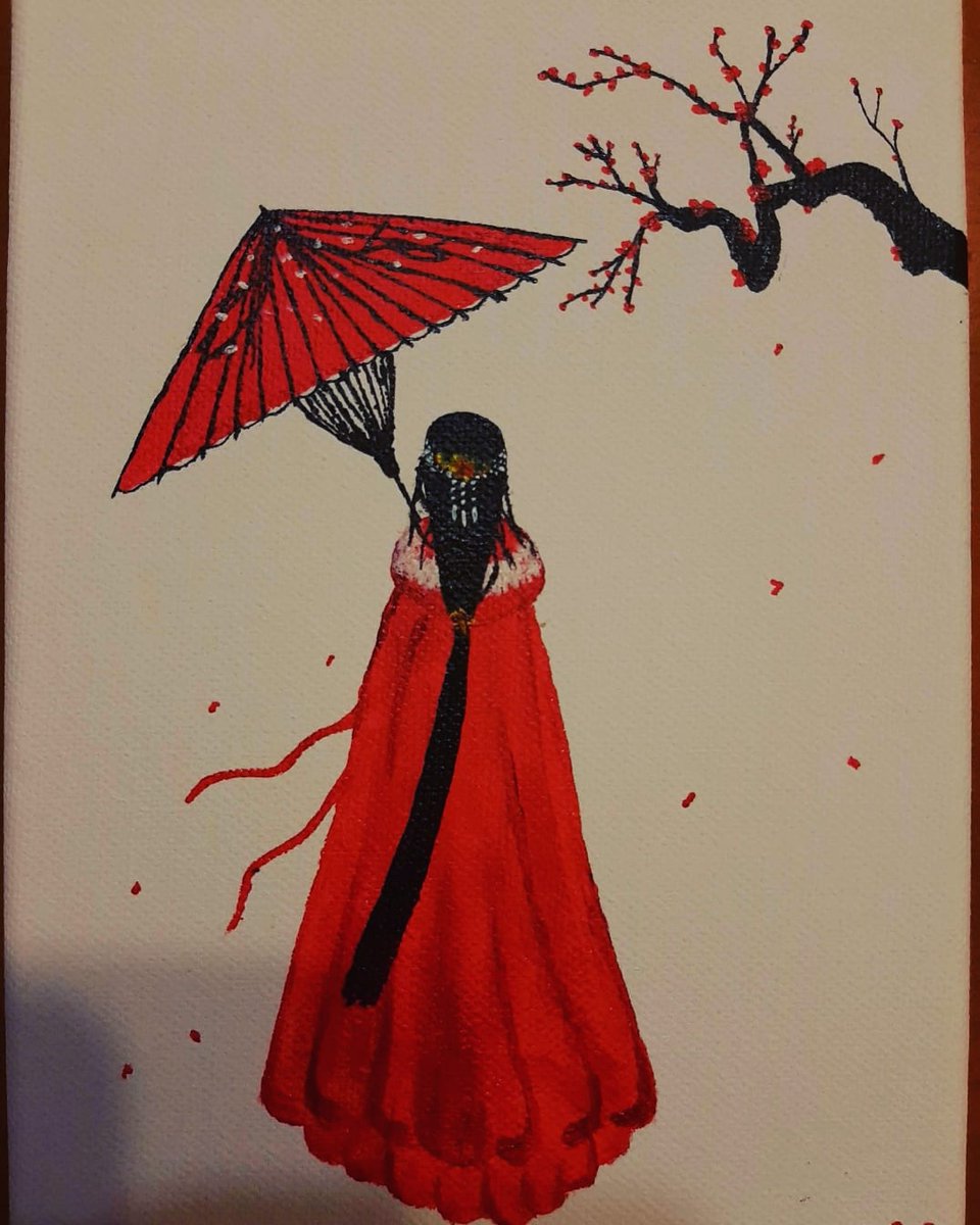 vilxia's tweet image. Aprendiendo a dibujar con acrílicos #dibujos #pintura #Rojo