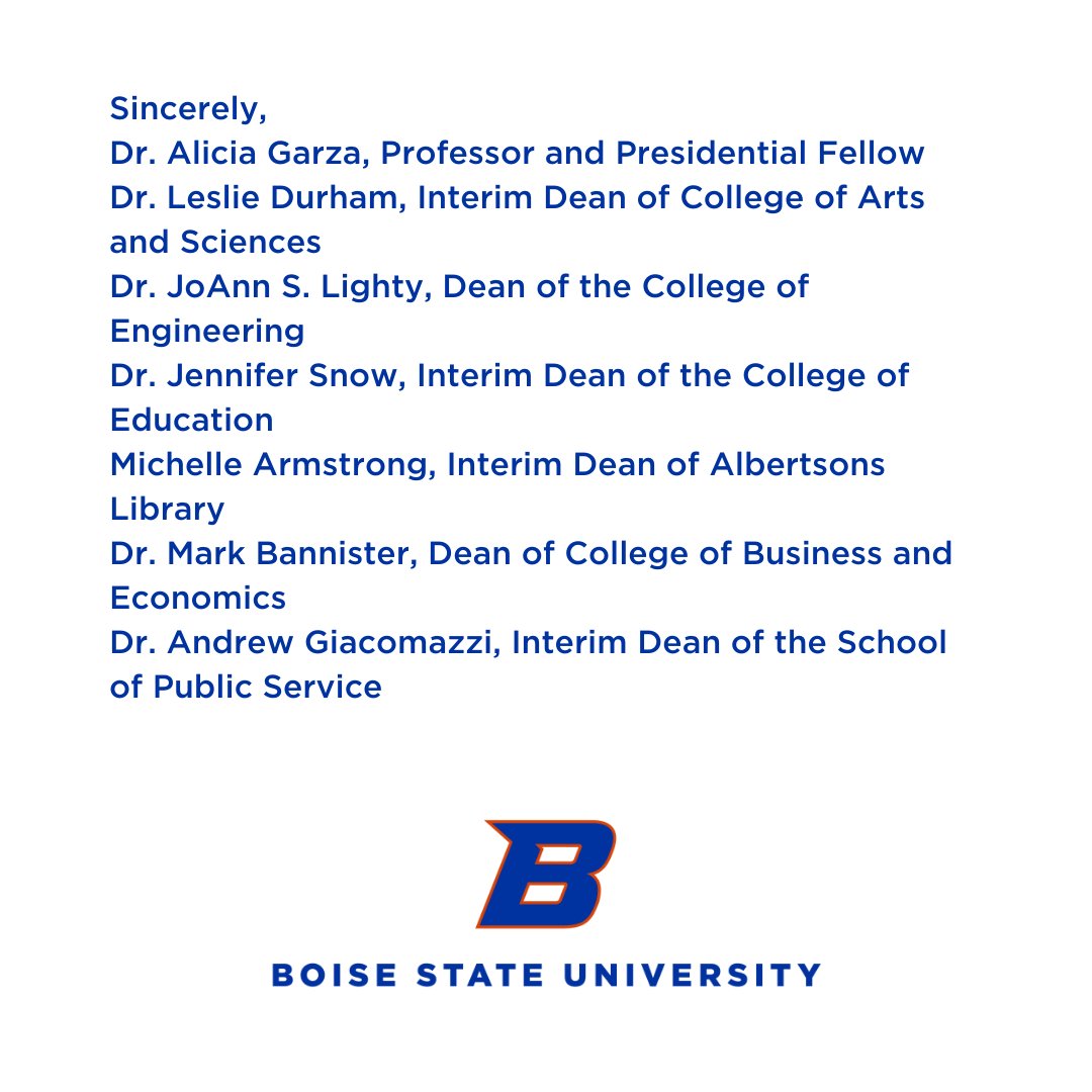 Boise State University tweet media
