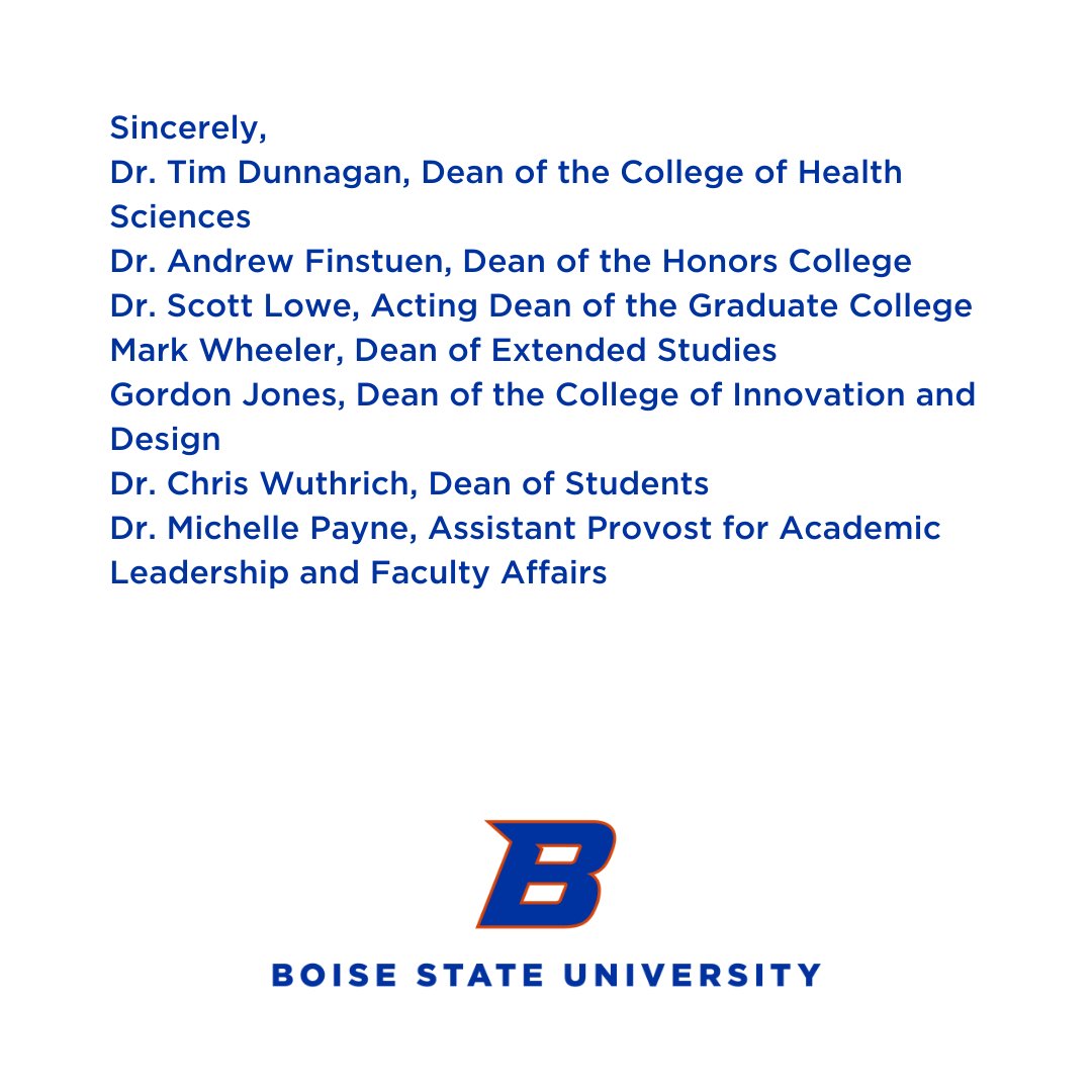 Boise State University tweet media