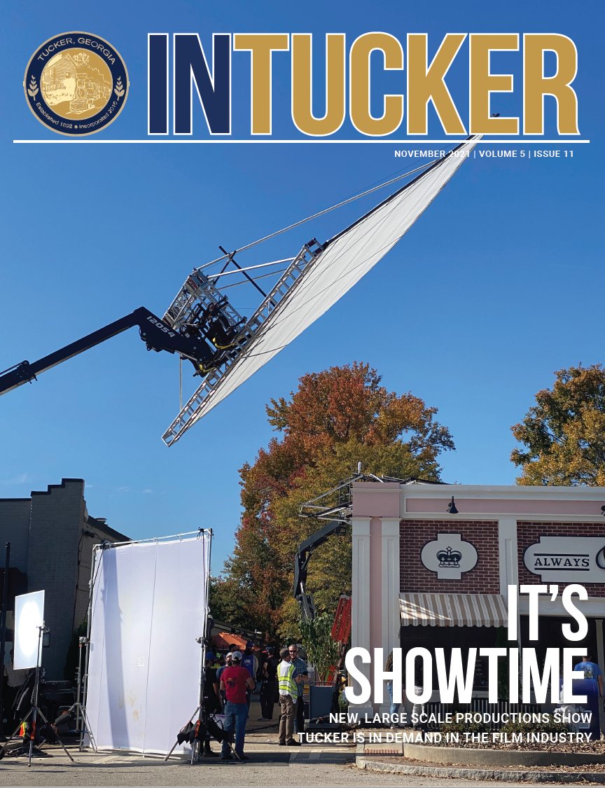CityofTucker's tweet photo. The new December issue of #InTucker Magazine is here! Hear from @dekalbentertain about some of the most popular spots for filming in the @CityofTucker!  https://t.co/LjaohvQYZk https://t.co/P3ol87VulS
