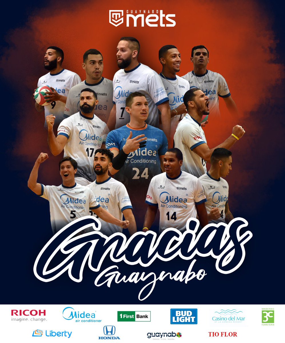 MetsVoleibol's tweet photo. ¡Gracias Guaynabo! 

Hoy queremos darle las gracias a nuestros auspiciadores por su compromiso durante la temporada 2021. Sin sus aportaciones sería imposible el desarrollo del deporte en nuestro país. 

🧵 https://t.co/LyKXfxJfx7