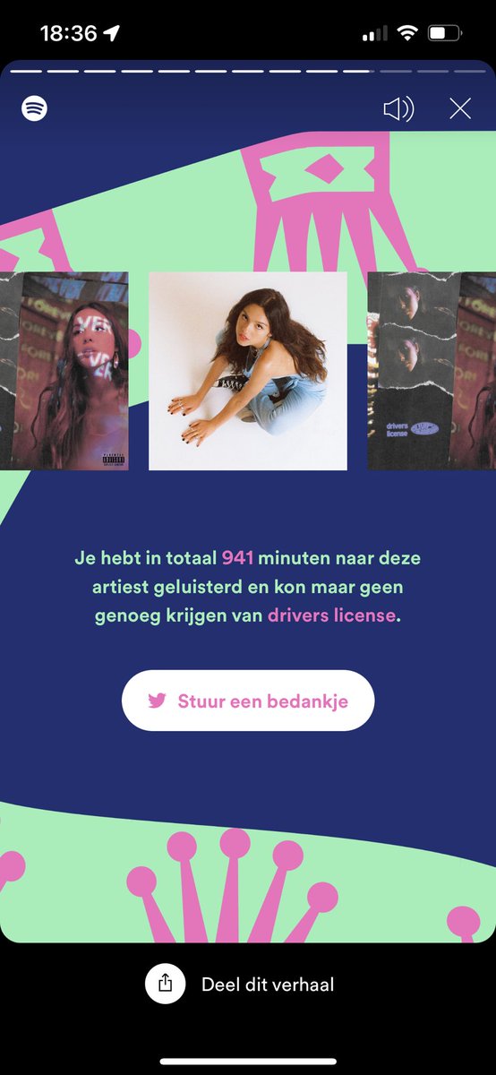 TalksbyLizzy's tweet photo. Guess someone really loves your music lol @oliviarodrigo so proud of uuu 🥺❤️‍🔥 @Spotify @SpotifyNL https://t.co/zqFUoWjMxm