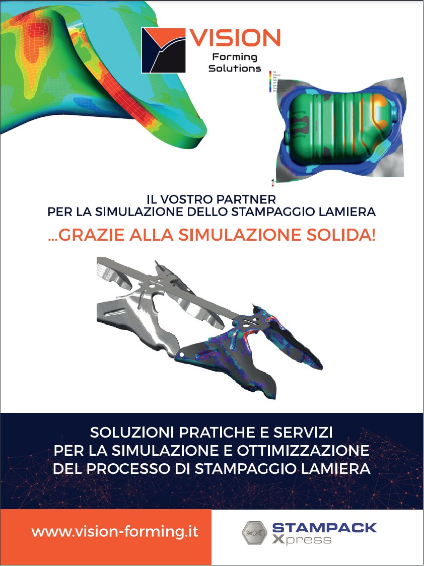 VisionForming's tweet image. Forniamo soluzioni pratiche ai problemi quotidiani di stampaggio lamiera grazie alla tecnologia della Simulazione Solida di Stampack Xpress. vision-forming.it

#vision-forming #stampack #simulazione #imbutitura #automotive #AutomotiveIndustry