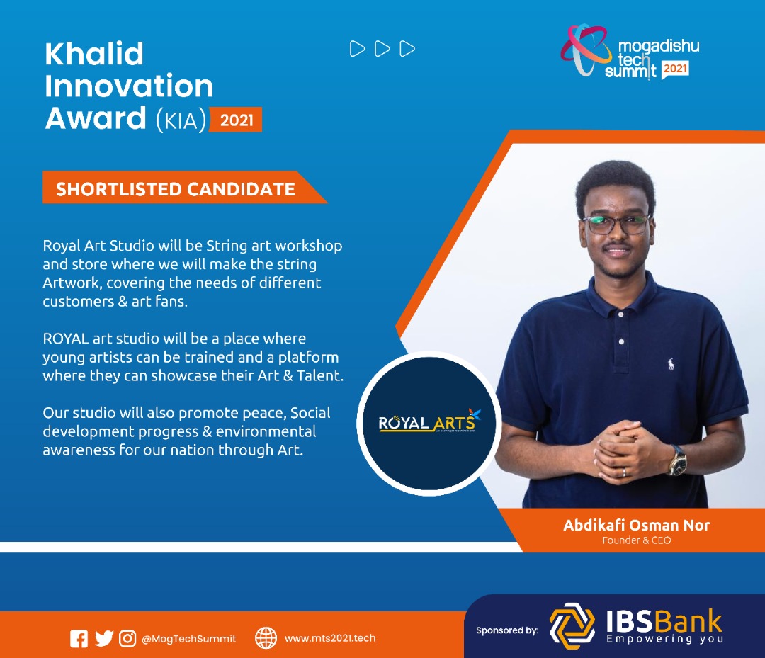 hochi_baseball's tweet photo. Meet Abdikafi Osman, founder of Royal Arts Studio, an string art store that offers different artifacts.
Royal Art is a shortlisted candidate for Khalid Innovation Award.
#MTSPitching #KIA2021 #MTSReturns https://t.co/r8cJWCfOBh