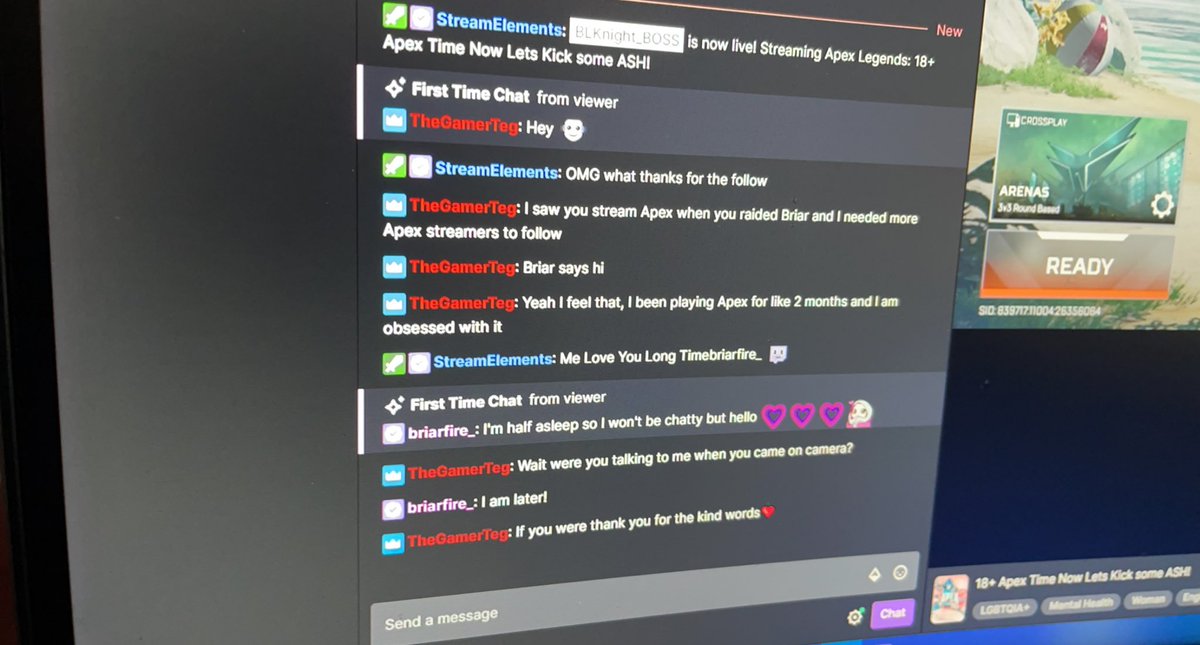 msfuture810's tweet photo. Y’all 😳 I never thought I would get a follow from somebody who is now partner who I watch all of the time and Bam!!! I freaking love you guys! thank you Briar and Teg for dropping the follow and stopping in https://t.co/4vIRXYsFfR