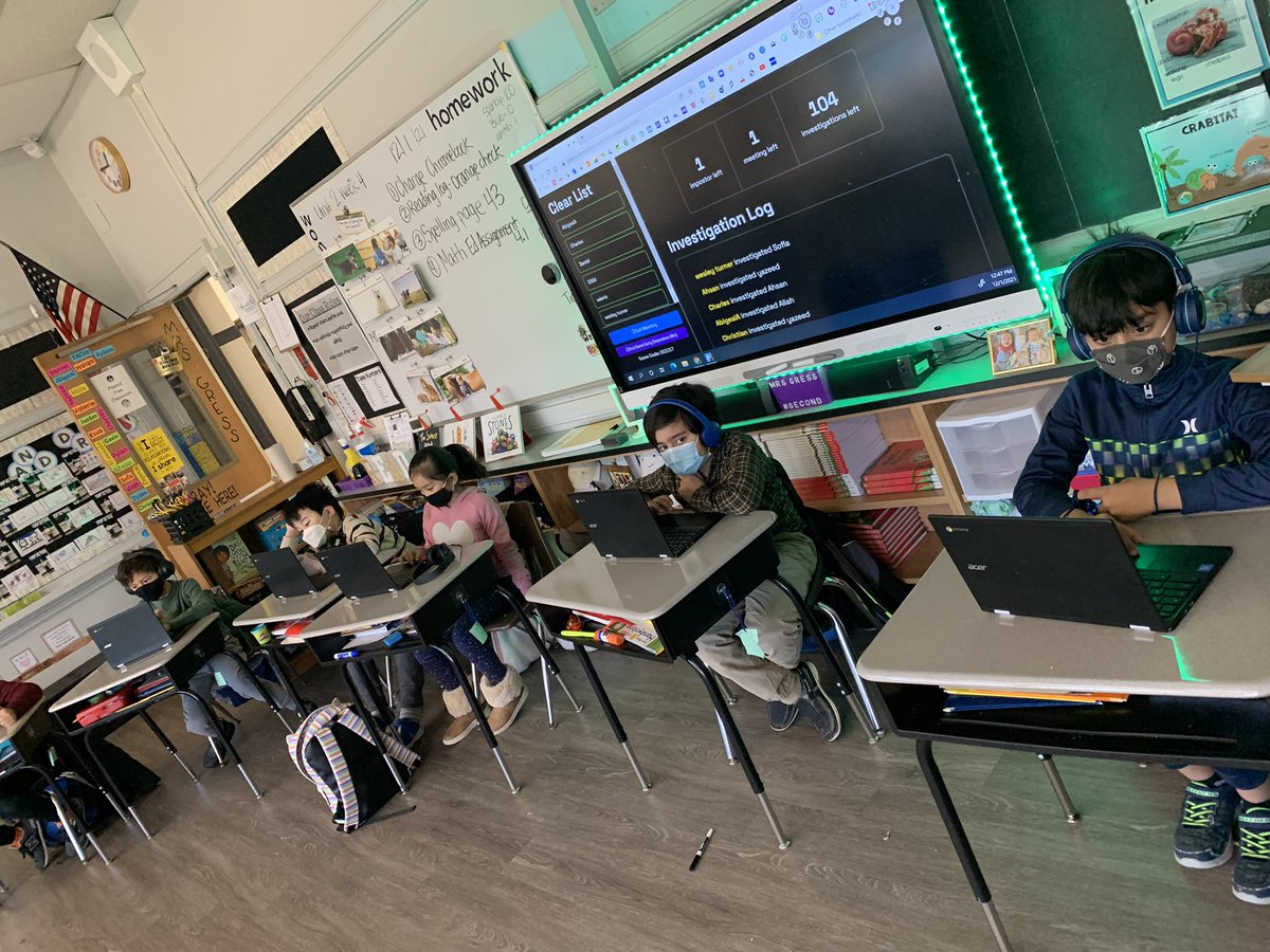mrsgress1's tweet image. There’s some suspicious activity in room 121 today. We are trying to find our imposters using subtraction! 🕵️‍♂️🕵️‍♀️#gimkit #subtraction #teamgress @WheelerAvenue @VS13UFSD