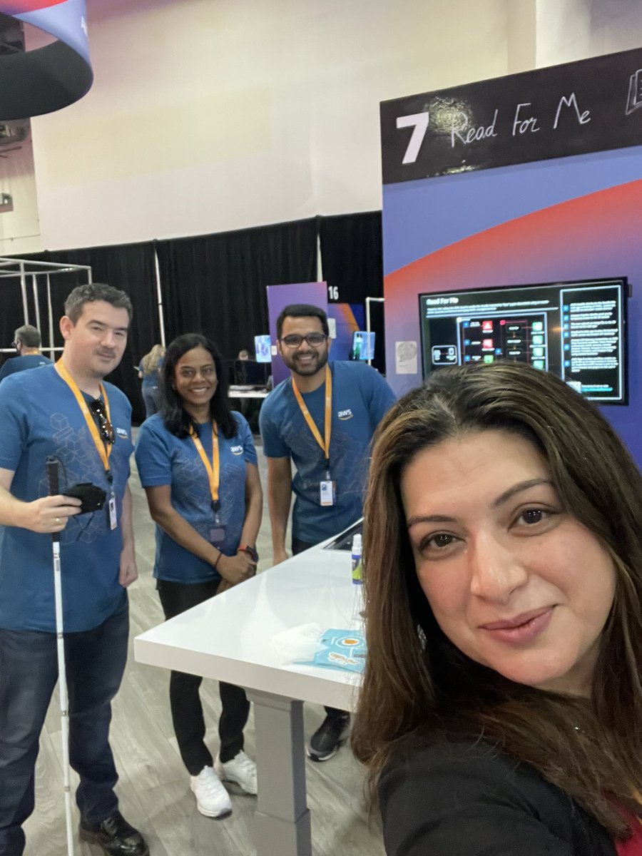 Aishakhurshid's tweet photo. #reinvent Expo Hall D. #Readforme booth 7. Don’t forget to visit.. https://t.co/7dbEt0Wygb