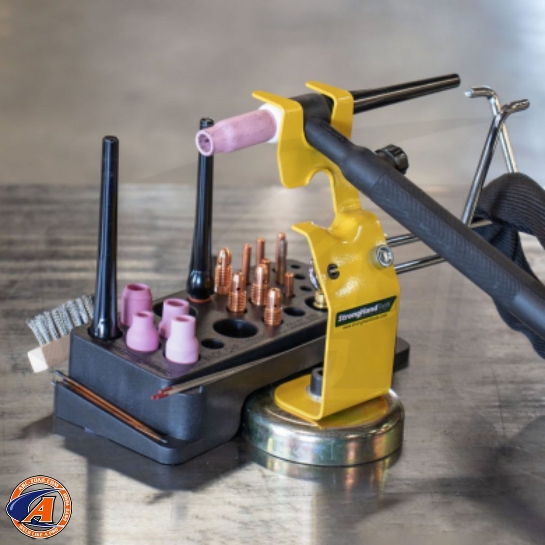 arczone's tweet photo. Organize TIG Welding tools like a pro with the @strong_hand_tools TIG Part Organizer. Featuring a magnetic base, 3 storage slots for tungsten and 25 cavities for #backcaps, #ceramiccups, #glasscups, #collets, #colletbodies, and more!
⠀
Shop @ https://t.co/0ex5ene42x https://t.co/UrmxdRpCbd