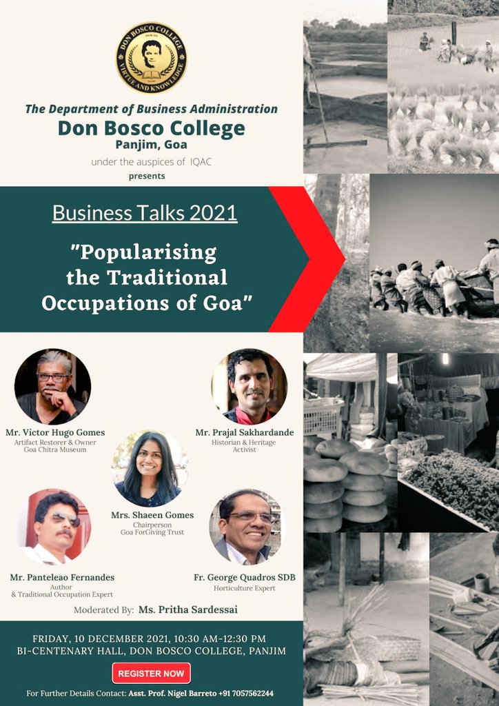 GoaForGiving's tweet photo. Our Chairperson Shaeen Gomes will speak on "Popularizing the Traditional Occupations of Goa" on 10th December. Shaeen's family are traditional bakers, and run a successful bakery business for almost a century. #Bakery #ProudToBePoder #Padaria #Poder #ShaeenGomes #Goa #Goenkarponn https://t.co/5HhNPcnIqf