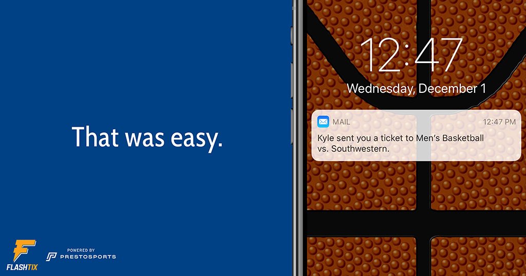 Need to transfer a ticket? All you need is an email address. Our system will take care of the rest. 

Make the move to digital ticketing at flashtix.cc.