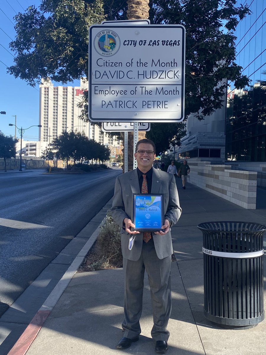 You know it is going to be a great day when you get to start it by celebrating <a href="/DavidHudzick/">David Hudzick</a> as the <a href="/CityOfLasVegas/">City of Las Vegas</a> Citizen of the Month. David is such a positive, warm, caring and all around incredible person. Thank you for recognizing this deserving principal <a href="/VictoriaDseaman/">Victoria Seaman</a>