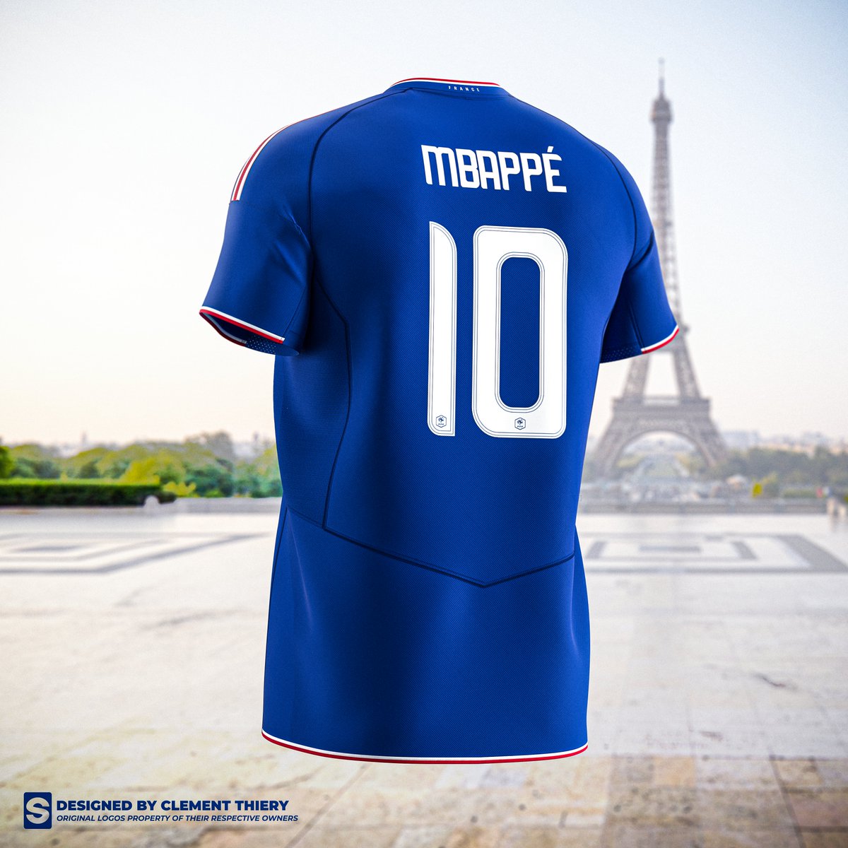 Saintetixx's tweet photo. ▫️ Equipe de France x Adidas ¬ Home kit concept
.
Nouveau concept avec un retour à un bleu traditionnel et une bande rouge horizontale qui m'est chère. 🇫🇷
#France #EquipeDeFrance #adidas 
Merci à tout ceux qui partageront, c'est toujours important pour nous graphistes 🙏🔥 https://t.co/cTYa32myw2