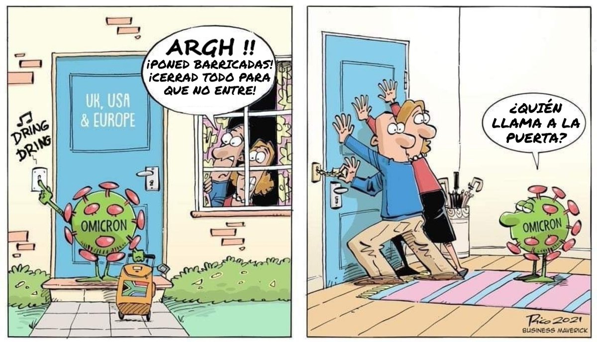 nachorosell's tweet photo. Viñeta traducida #Omicron 👍⬇️ https://t.co/pHHD1nRPqR