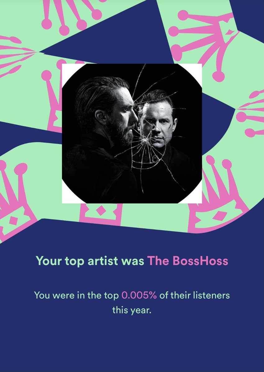 gajajkos's tweet photo. 0.005% 😂🤠

#SpotifyWrapped #TheBossHoss https://t.co/g3SA8zeXgg