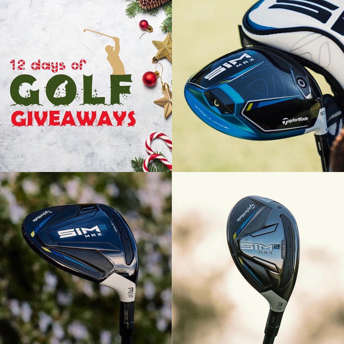 scottsdalegolf's tweet photo. 🎁 WIN 🎁

DAY 1 of our 12 days of giveaways and we’re giving away a TaylorMade SIM2 Driver/Fairway/Hybrid &amp; balls (RRP £1055)

Enter:
1. FOLLOW US ⛳️
2. LIKE &amp; RT post 😍
3. TAG 3 mates👇

🔥 50 BONUS ENTRIES when you also enter on Insta 👉 https://t.co/YvKLzO7wcI

Draw 16/12/21 https://t.co/ktdFjkmnph