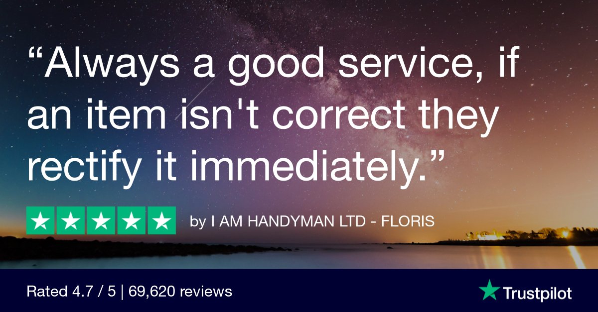 IronmngryDirect's tweet photo. Thank you to I AM HANDYMAN LTD for the amazing review!
#IronmongeryDirect #5Stars https://t.co/athfQr5kGI