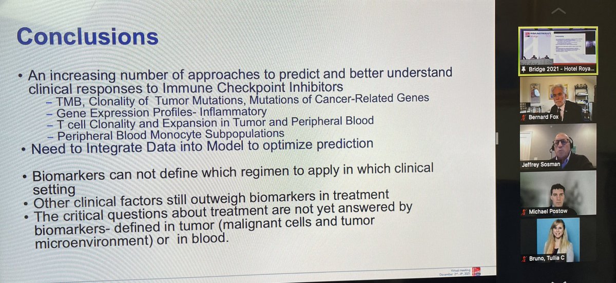 BernardAFox's tweet photo. The 2nd Great Debate! Do early surrogates correlate with long-term survival? Profs. Michael Postow @ #MSKCC & Jeffrey Sosman @NUFeinbergMed/Clinical markers outweigh biomarkers/my opinion-We need validation of mIF #JEDIcouncil @FondMelanoma #IOBridge2021 @sitcancer @PAscierto https://t.co/4qae1cAv6N