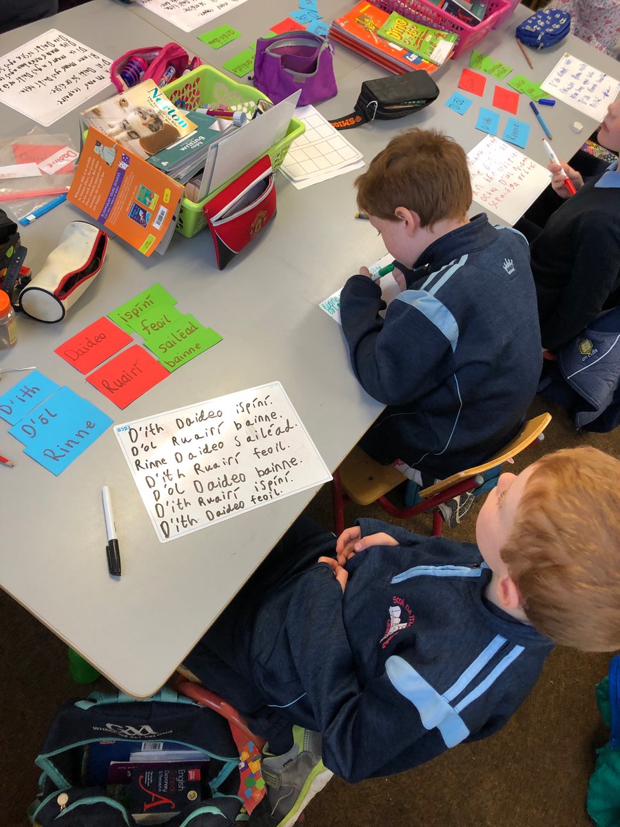 Ms_Power1's tweet photo. @ns_quin Bhí rang a dó gnóthach ag imirt cluichí teanga agus ag scríobh aibirtí sa rang gaeilge inniu. Ar fheabhas gach duine 👏 https://t.co/uwmxO7eSZM