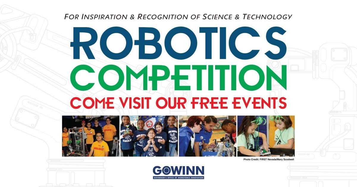 NV_OWINN's tweet photo. FIRST NV is a non-profit robotics education organization promoting robotics programs and STEAM education initiatives in Nevada.
All of their upcoming events can be found on our FIRST Nevada calendar on the Events page of our website here: https://t.co/9fxPvKtUKH #FIRSTNV #STEAM https://t.co/QdDsgaNalG