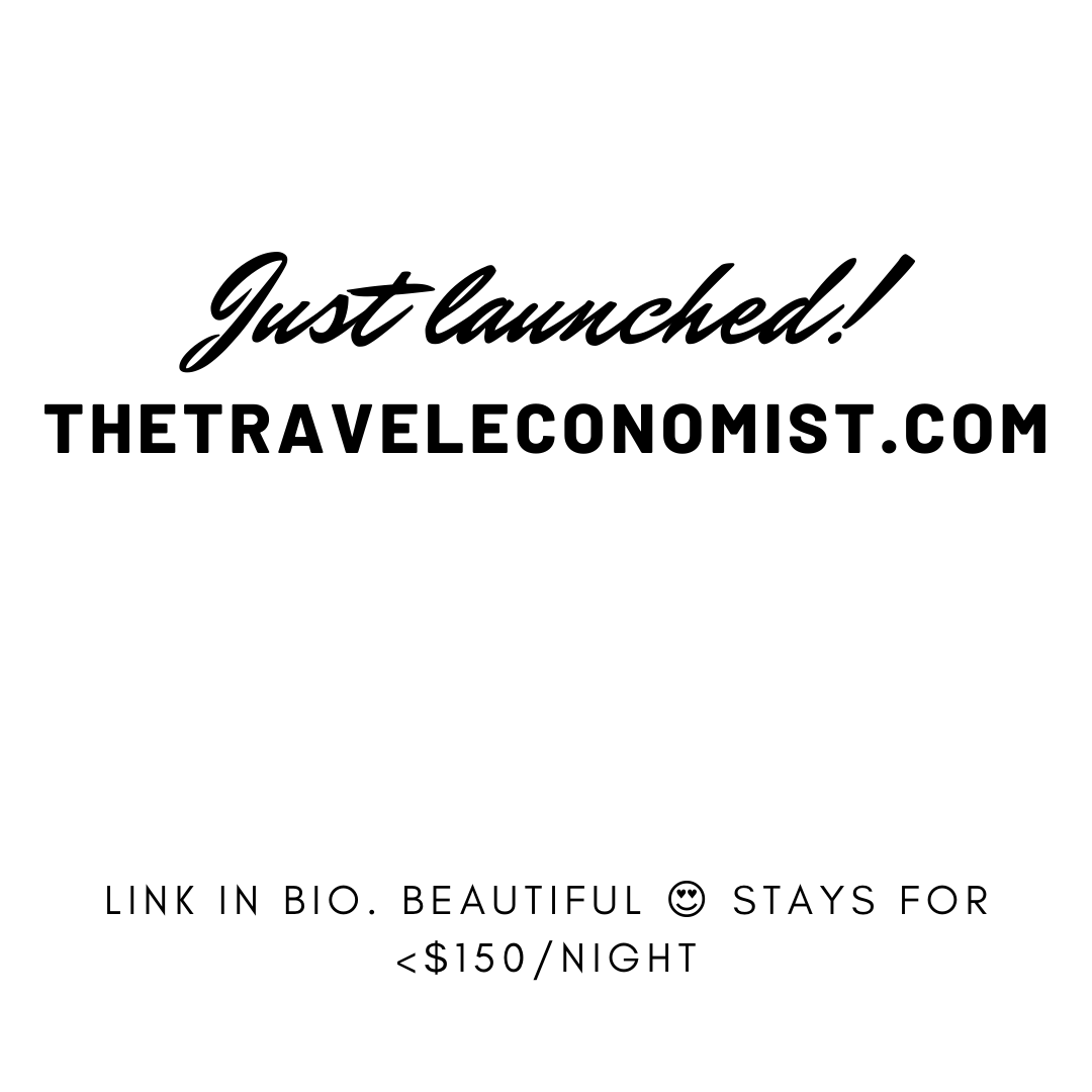 ✔️ Visit thetraveleconomist.com (link in bio👆🏼) for more information on the accommodations featured on our page! 😃
.
📸 Do you have any posts/pictures taken at beautiful accommodations that cost less than $150+/night? Tag us @thetraveleconomist or DM for a (free) feature! ❤️