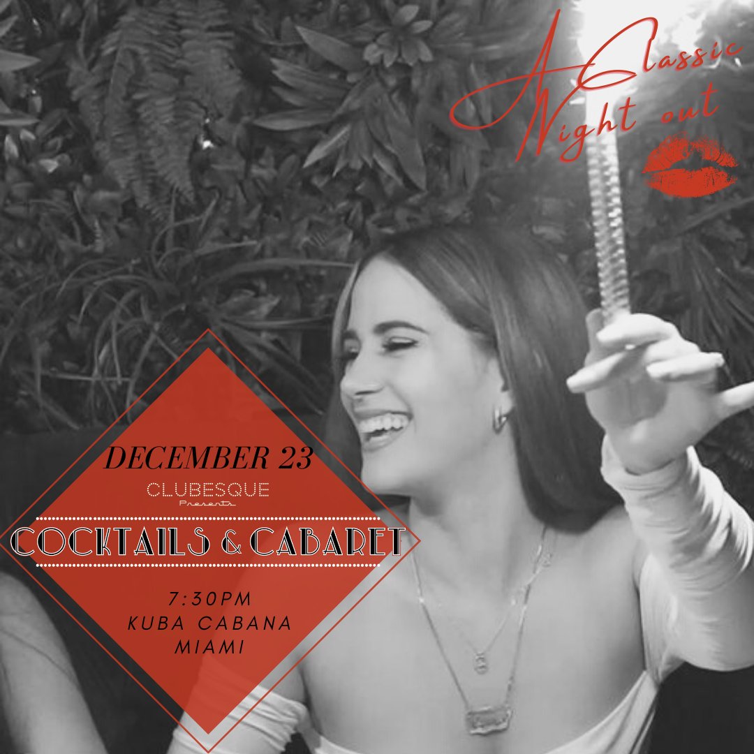 Clubesque's tweet photo. Thursday, December 23rd we are celebrating our 1-year anniversary of Kuba Cocktails and Cabaret!

Reserve your experience before we sell-out: https://t.co/XwaHeFSKC9 https://t.co/OPPhxjAQHP