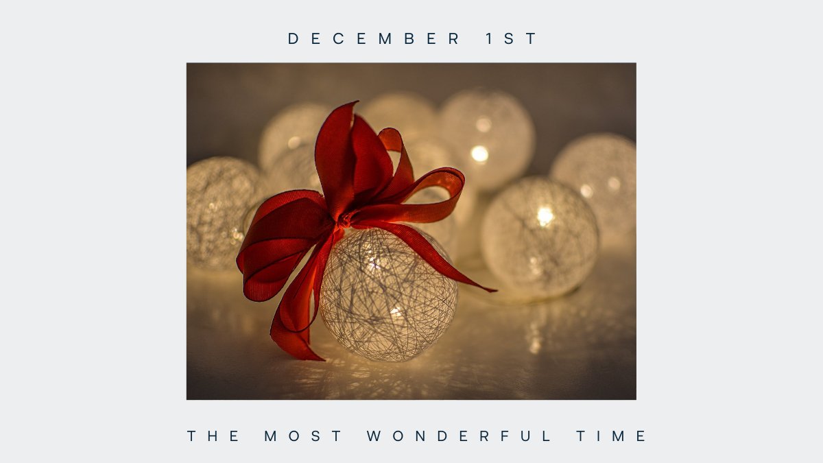 It's the most wonderful time of the year (snowflake) Make this month a December to remember by getting into the holiday spirit with your favourite annual traditions! What’s your favourite way to kick off #December1st?