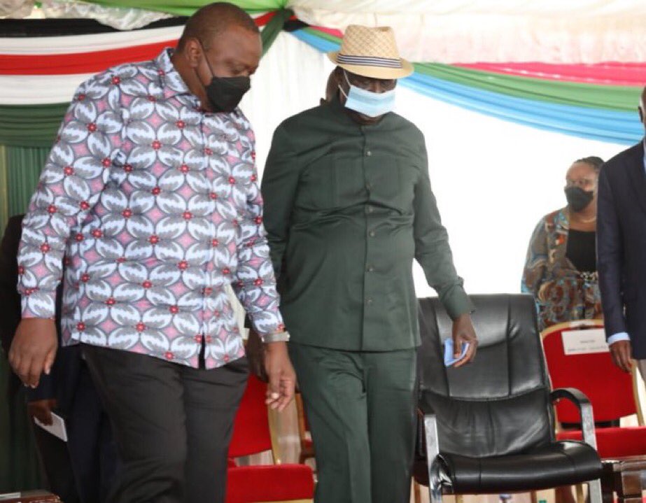 MKMurugu's tweet photo. “#MosMos Baba, step at a time. We shall get there.” Uhuru seems to be telling @RailaOdinga the 5th. What an interesting time to be alive with @_MRSMMK https://t.co/Q9mlCoCwTZ