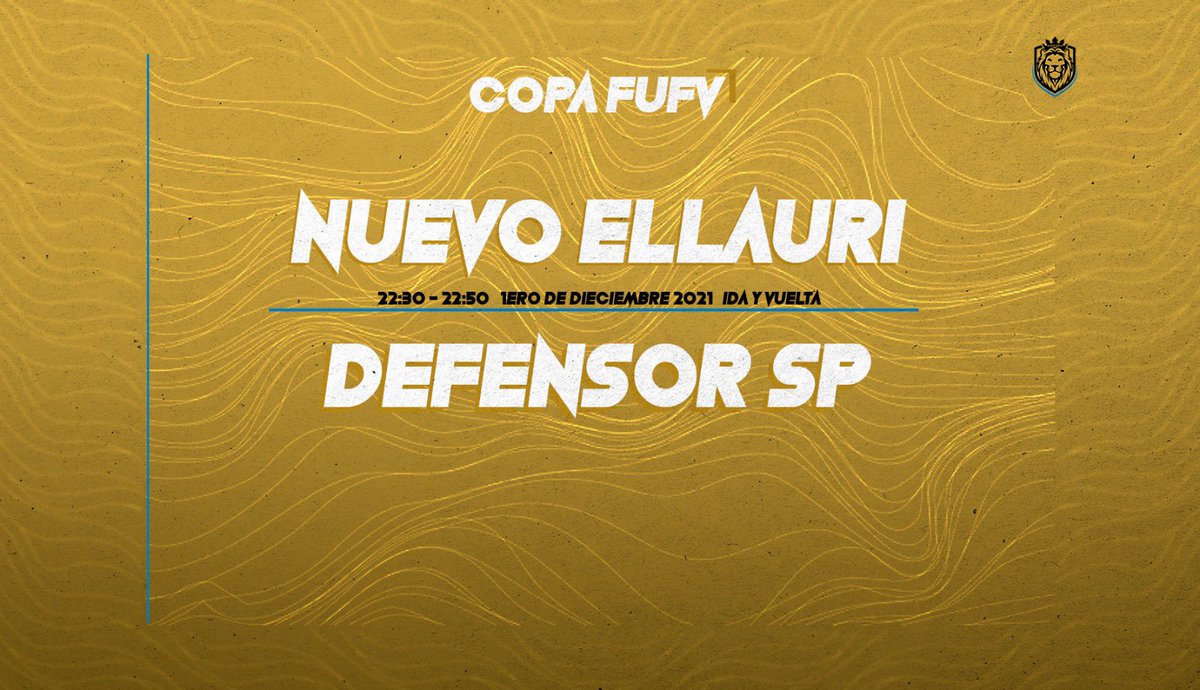 Nuevo Ellauri eSports (@enuevoellauri) on Twitter photo #Fifa22 | 🎮
Esta noche en busca del pasaje a cuartos de la Copa Uruguay @FUFVeSports
🆚 <a href="/EsportsDefensor/">Defensor Sporting eSports</a>
Ida y vuelta.
#VamosEllauri 🦁 #Fifa22 | 🎮
Esta noche en busca del pasaje a cuartos de la Copa Uruguay @FUFVeSports
🆚 <a href="/EsportsDefensor/">Defensor Sporting eSports</a>
Ida y vuelta.
#VamosEllauri 🦁