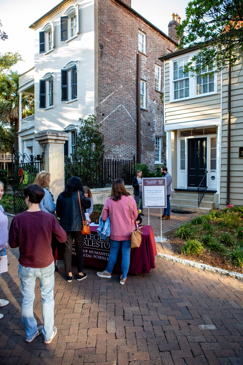 CofCalumni's tweet photo. Sights from #FallAlumniWeekend's "Historic Happy Hour and Cougar Tales Tour", hosted by @HSSatCofC featuring a tour of @CofC's most historic buildings. Proceeds benefited scholarships for students. #CofCFAW #HistoryMadeHere https://t.co/gYFxHWkuY3