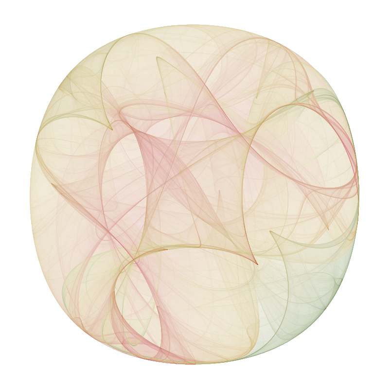 NostaticSoft's tweet photo. Clifford attractors are pretty. #generativeart https://t.co/xRq6RsKWF2
