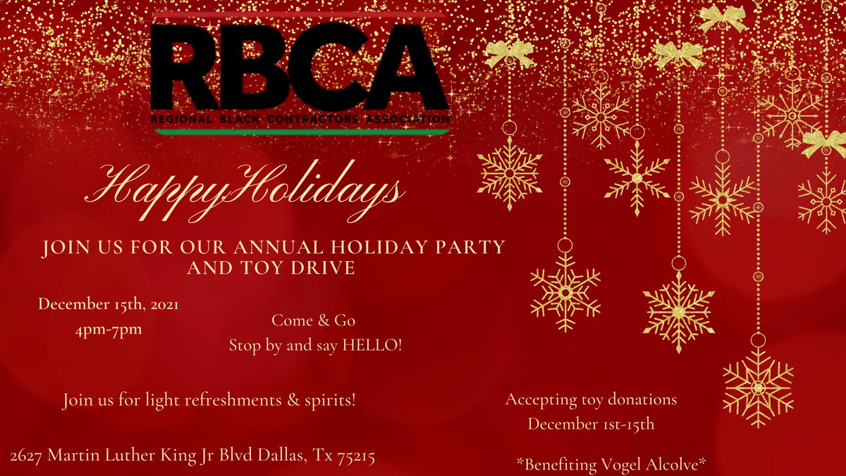 It’s that time of year again! Starting today December 1st until December 15th we will be accepting toy donation! Be sure to mark your calendar for our annual holiday part!! Can’t wait to see you all there! HAPPY HOLIDAY! ☃️❄️🥂