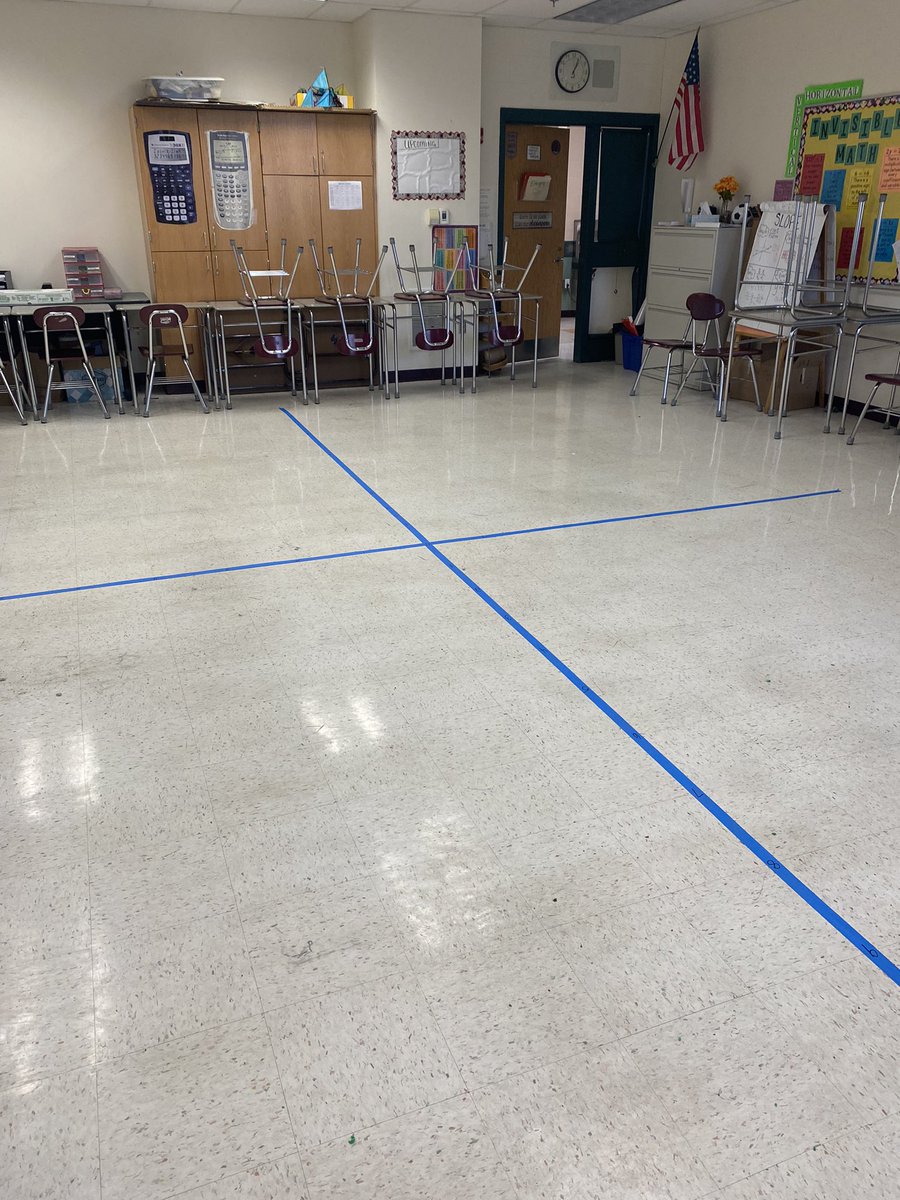 MsManheimerLMS's tweet photo. We are ready for human graphing in Pre-Algebra (tomorrow) #slopeinterceptform #mathisfun https://t.co/y2N67pRNL5