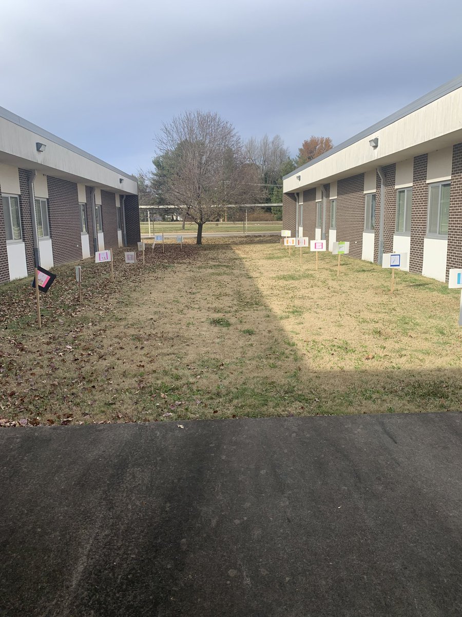 Sunshine and story time go well together! 

This week, our students are hearing about empathy which is our character word of the month in library classes. Students are getting outside to enjoy this story walk! #WellnessWednesday #bettertogether #TheKnightWay