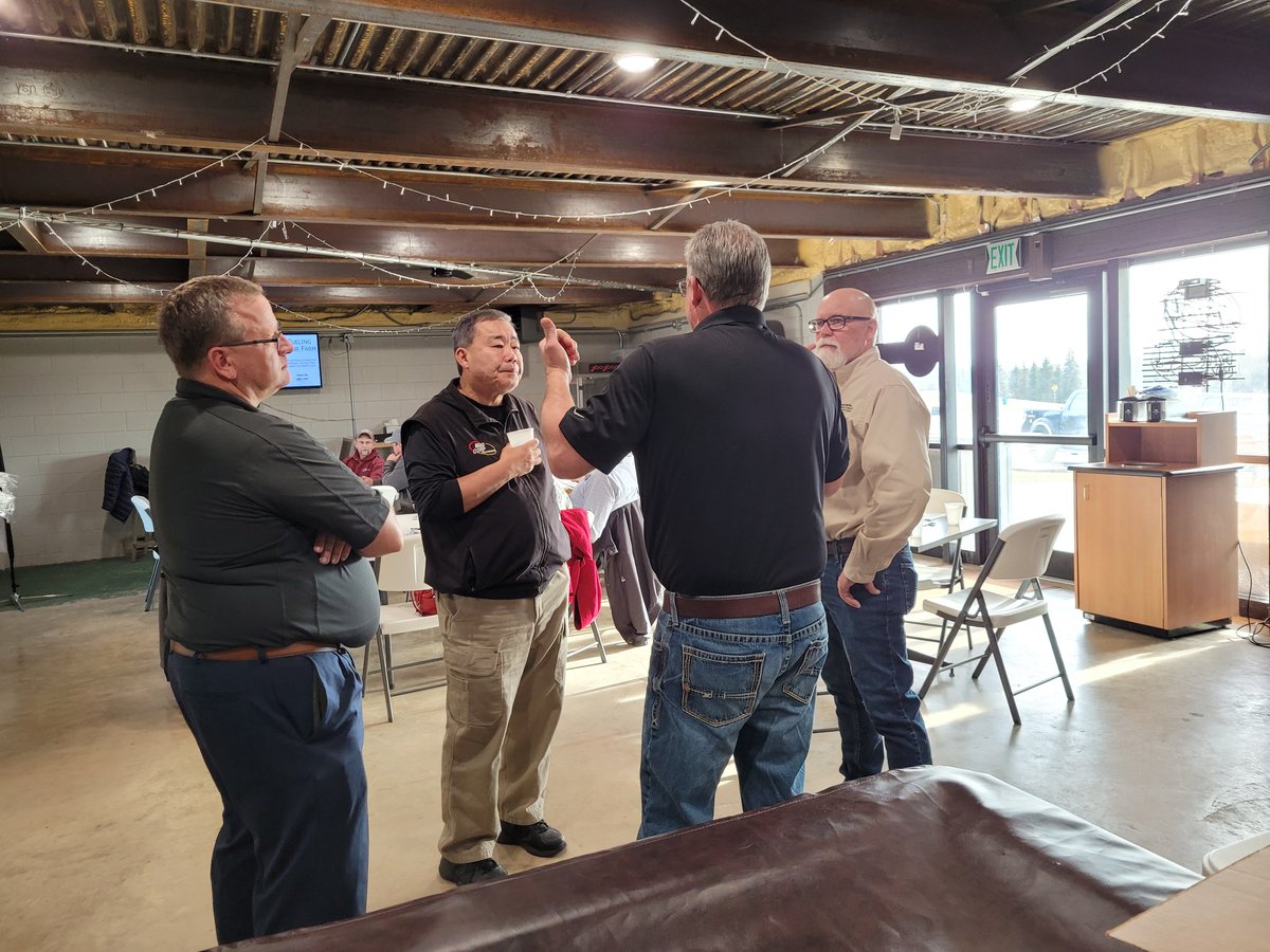 NDSoybean's tweet photo. Today we are in Lisbon with @megcorpmn and local ag community members learning about biodiesel and renewable diesel. #FuelingYourFarm #biodiesel #renewable https://t.co/AKqxeHIXiU
