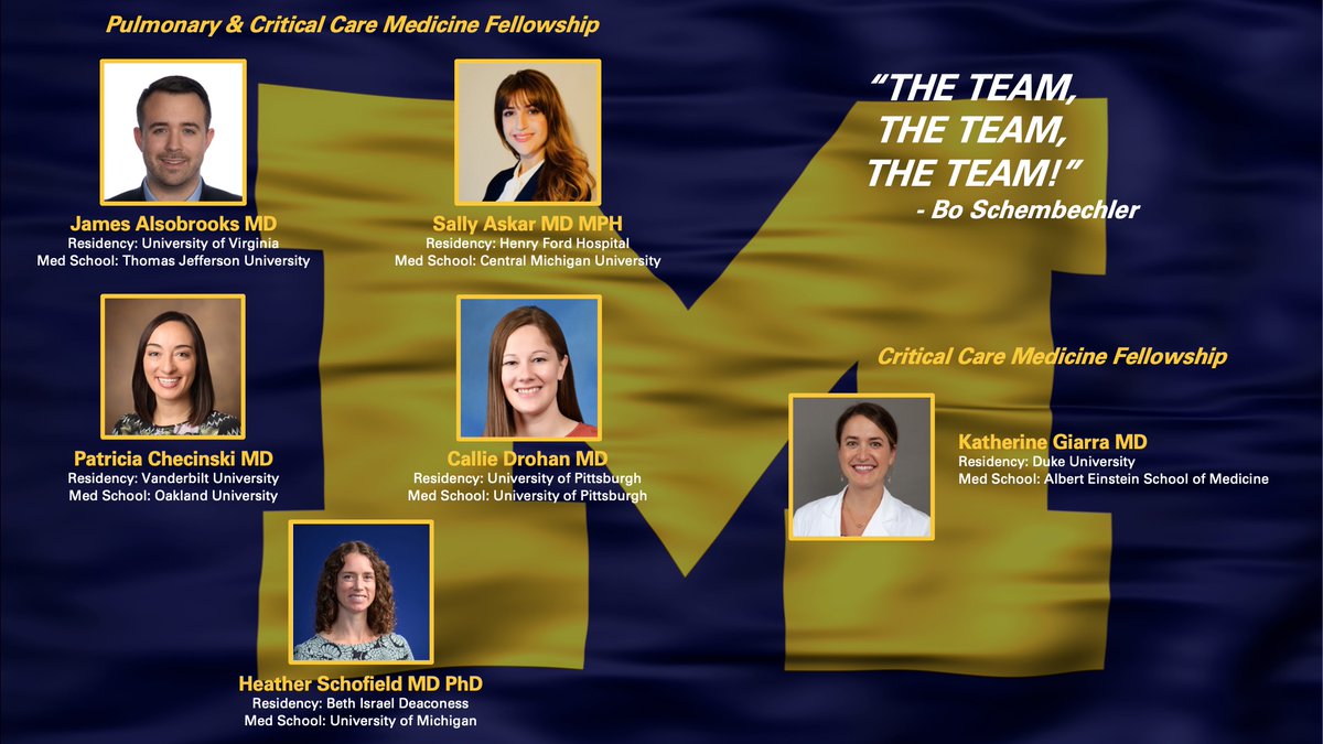 Thrilled to welcome the newest members of our UM PCCM community. Go Blue!