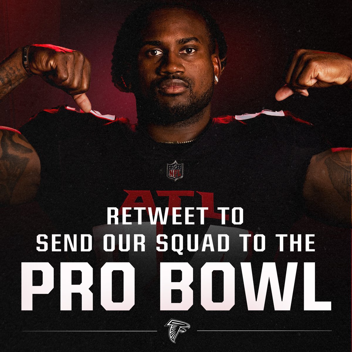 Atlanta Falcons (@atlantafalcons) on Twitter photo RT to send our squad to the Pro Bowl!
Every RT = 1 #ProBowlVote
<a href="/ceeflashpee84/">cordarrelle patterson</a>
<a href="/ajterrell_8/">AJ Terrell</a>
<a href="/YounghoeKoo/">Younghoe Koo</a>
<a href="/GradyJarrett/">Grady Jarrett</a>
<a href="/kylepitts__/">Kyle Pitts👑</a>
<a href="/M_Ryan02/">Matt Ryan</a>
<a href="/foyelicious/">Craig Johnson. St. Ignatius , MT</a>
<a href="/debo/">Deion Jones</a>
#JakeMatthews RT to send our squad to the Pro Bowl!
Every RT = 1 #ProBowlVote
<a href="/ceeflashpee84/">cordarrelle patterson</a>
<a href="/ajterrell_8/">AJ Terrell</a>
<a href="/YounghoeKoo/">Younghoe Koo</a>
<a href="/GradyJarrett/">Grady Jarrett</a>
<a href="/kylepitts__/">Kyle Pitts👑</a>
<a href="/M_Ryan02/">Matt Ryan</a>
<a href="/foyelicious/">Craig Johnson. St. Ignatius , MT</a>
<a href="/debo/">Deion Jones</a>
#JakeMatthews