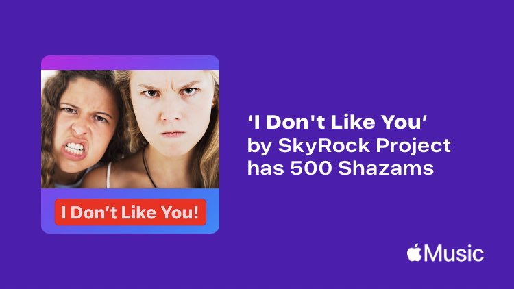 Just passed a new Milestone on <a href="/AppleMusic/">Apple Music</a>. Thanks for listening!
music.lnk.to/v04ySC