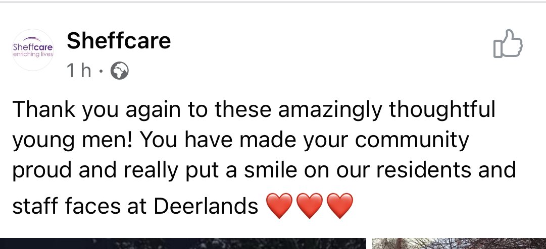 YA_OldAccount's tweet photo. Love to see such heartwarming stories like this.
Mason, Corey and Fenton (Y7) built a snowman on Monday for the residents of a local @sheffcare home to enjoy! The residents were so delighted and spent the day admiring it ☃️☃️ @BLT_CEO @brigantialearn1 #Community #Yewfutures https://t.co/pr6FZuE5YQ