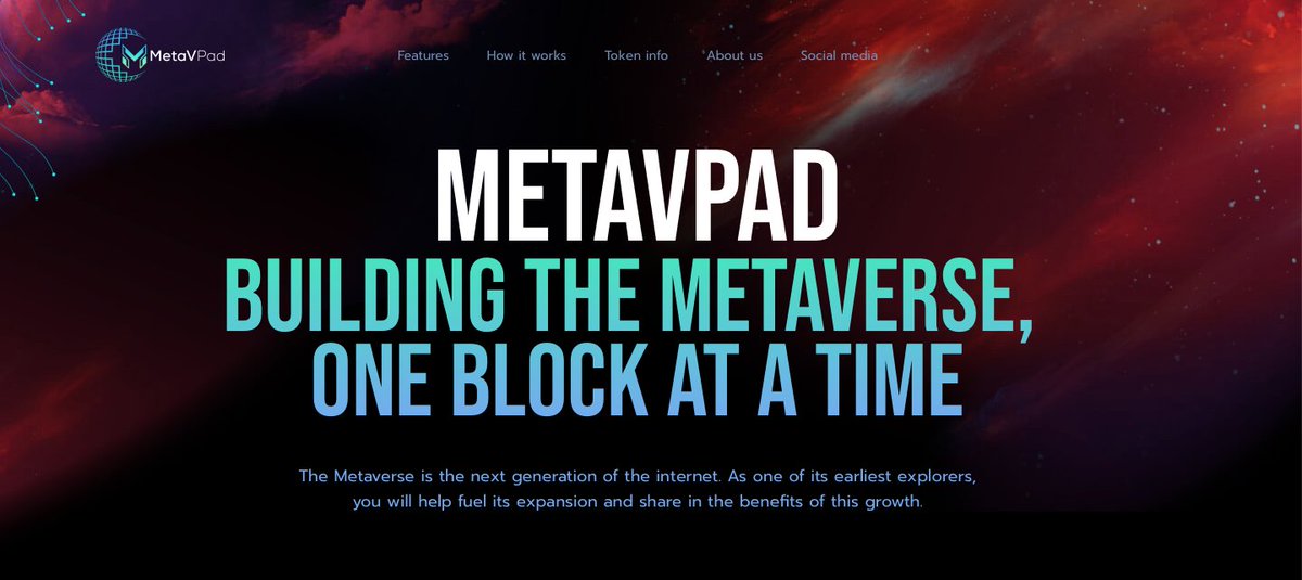 Deep_AiX's tweet photo. The Gateway to Metaverse is @MetaVPad - where the only limit is your imagination! 🔥#MetaVPad ~the ultimate incubation platform. Don't Miss this! 
📅IDO DATE: Dec. 10th, 2021 
💰Initial Mcap: $170K Telegram: https://t.co/nxq6dWT7On https://t.co/a3nxVaQ98v