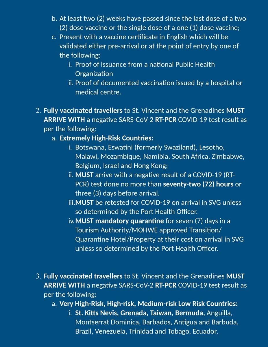 Invest_SVG's tweet photo. More information about COVID-19 travel protocols is available on the Ministry of Health Wellness and the Environment's website https://t.co/dUvm3FVhkn
Help us keep this disease in check by adhering to our COVID-19 travel protocols!
#visitSVG #InvestInSVG #covid19 #covid19SVG https://t.co/5K4JJdUtDa