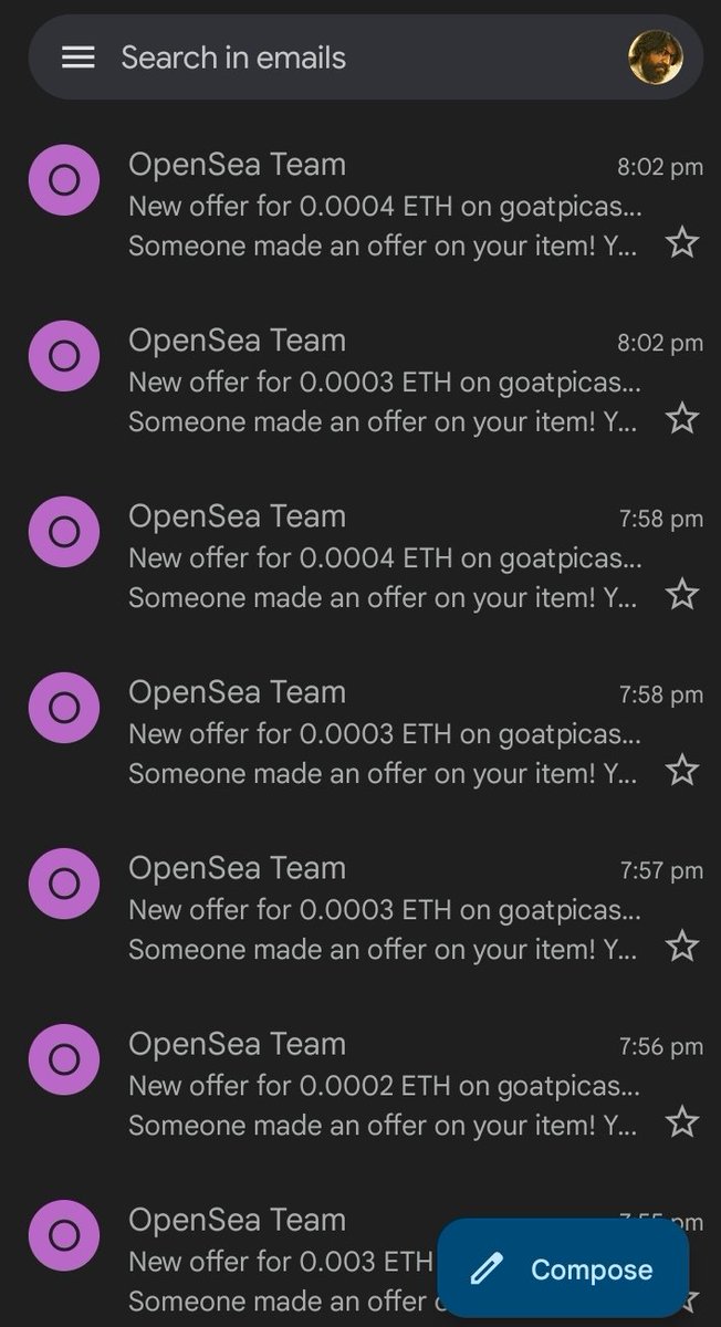 Allhumdulailah just made 20 sales within 25 minutes 😱
opensea.io/art_by_imdad 
#NFTGiveaway #NFTs #nftsharksociety #nftart #NFTGame #nftart